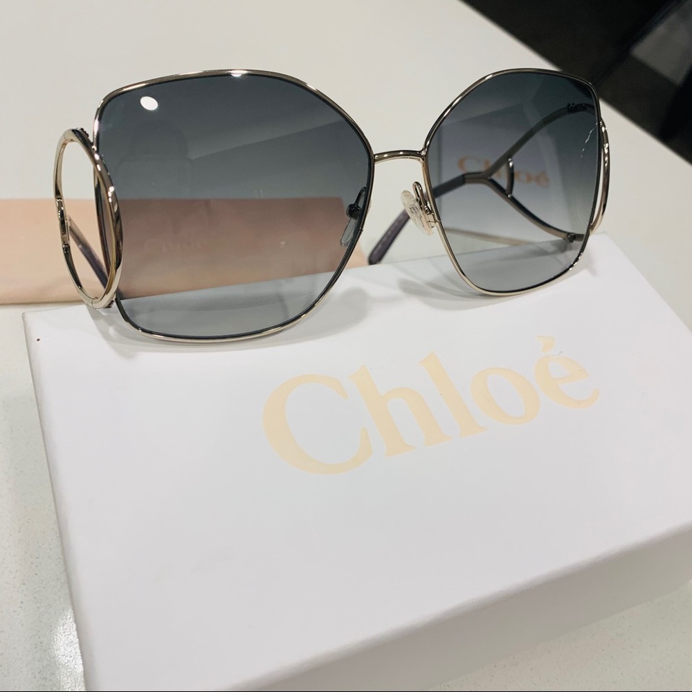New Chloe | Modified Square Sunglasses 63mm - Picture 8 of 16